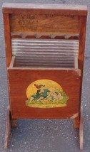 Cute Vintage Hand-Crafted Magazine Rack – Top Notch National Washboard Co. – VGC - £117.31 GBP