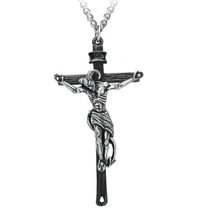Alchemy Gothic Crucifaustan Pendant Doctor Faustus Devil Cross Crucifix P912 NEW - £25.16 GBP