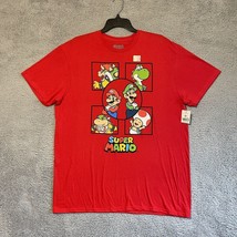 Men’s Large Super Mario Red T-shirt L Video Games Nintendo Fun Nerd Gamer - $8.17