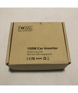 Foval 150W Car Power Inverter DC12V to AC 110V w/ Dual USB Charging Port... - $294.76 MXN