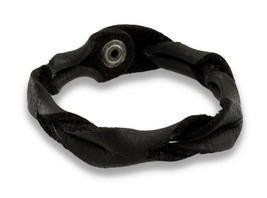 Zeckos Brown Braided Leather Bracelet - £11.22 GBP