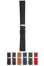 Morellato Duster Coated Genuine Leather Watch Strap - Black - 14mm - Chrome-plat - £18.81 GBP