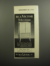 1951 RCA Victor Kendall Television Advertisement - £14.61 GBP