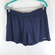 Reebok Men&#39;s Blue Elastic Drawstring Waist Activewear Casual Shorts Size M - £9.90 GBP