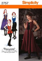 Simplicity Sewing Pattern 2757 Misses Costumes, HH (6-8-10-12) - $16.71