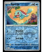 Pokemon 2023 Scarlet &amp; Violet 151 Squirtle Common #7 Near Mint Card - £2.24 GBP