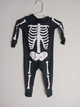 Celebrate Halloween Infant Sleeper Unisex Size 6-9M Skelton - $8.22