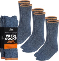 Men&#39;S Realtree Thermal Socks - Heavy Weight Thermal Crew Sock, 3 Pack - Thick - £31.48 GBP