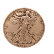 ½ Half Dollar Walking Liberty Silver Coin 1935 P Philadelphia Mint 50C Dent - $19.24