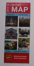 Folding Road Map St Louis Missouri 2012 - 2013 Map and travel guide - $4.99