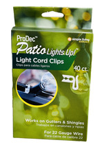 40-Count Lights Up Light Cord Clips - £5.94 GBP