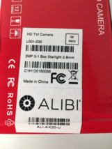 Alibi ALI-AX20-U Vigilant Flex Series Starlight HD-TVI/AHD/CVI Security ... - £53.90 GBP