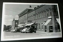 Lakeview, Oregon, Main Street, Business Area, Ice Cream Photo RPPC Postcard - £6.10 GBP