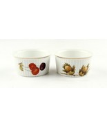 *2 Vintage ROYAL WORCESTER Porcelain Ramekins Creme Brulee Cups - $12.59 CAD