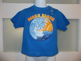 The Children&#39;s Place Blue Ocean Beach SS Shirt Size 6/9 Months Boy&#39;s NEW - £11.53 GBP