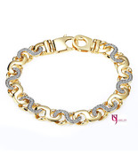 2.40 Ct Men&#39;s Mariner Anchor Link Diamond Bracelet 14K Solid Yellow Gold... - £4,966.56 GBP