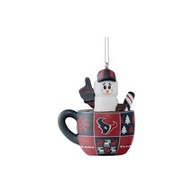 Houston Texans NFL FOCO Christmas Tree Team Smores Mug Ornament Blue / Red - £14.18 GBP