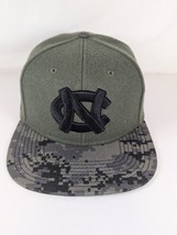 UNC Tar Heels Top Of The World Hat Snapback Green Camo Brim - £13.13 GBP