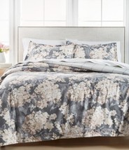 Martha Stewart Collection Painterly Floral 3 Pieces Quilt Set,Grey,Full/Queen - $145.60