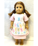 2-Piece EASTER / Spring Pink DRESS &amp; Bunny Apron - Clothes for 18&quot; Dolls... - £10.17 GBP