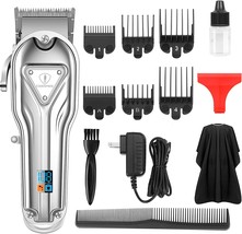 The Ceenwes Full Metal Hair Clippers For Men Cordless Led Display Hair Trimmer - £48.70 GBP