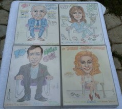 74 Tim Fields Caricatures Celebrites Film TV Music Los Angeles Muralist Artist - £5,915.23 GBP