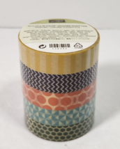 Stampin Up 2014-2016 IN COLOR Designer Washi Tape 5 Rolls 138382 Honey T... - $6.79