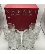 Ralph Lauren Safari Glasses Set of 4 Signature Collection Barware NO BOX... - $117.81
