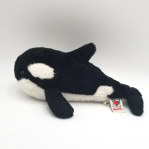 Ganz Webkinz Orca Whale Stuffed Animal Plush Toy No Code Included 10&quot; Long - £4.77 GBP