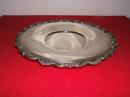 Old English By Poole No. 5025 Silverplate 10 1/4&quot; Circular Tray Platter EPCA - £14.77 GBP