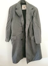 Alpacuna Men&#39;s Trench Coat Jacket Gray Wool Metropolitan Ohio - £39.68 GBP