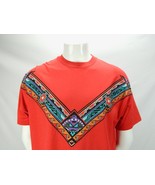 Vintage Indian Native American Tribal Western sewn on Embellished T shir... - £59.23 GBP