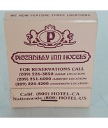 Vintage Matchbook  Piccadilly Inn Hotels Fresno Cigarette Matches Unstru... - $108.93 MXN