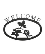 Village Wrought Iron WEL-157-S Small Welcome Sign-Plaque - Grapevine - $32.98 CAD