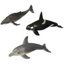 WILD REPUBLIC 83783 Polybag Whales and Dolphins, Humpback Whale, Orca , ... - $34.19