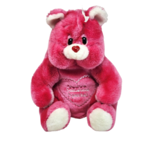 Vintage Pink Teddy Bear You&#39;re Someone Special Heart Stuffed Animal Plush Toy - £59.98 GBP