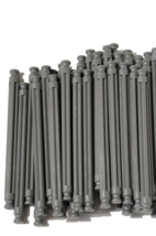 Qty 10 ~ K&#39;nex Gray Short RODS, 1 1/4&quot; micro Replacement parts - $1.97