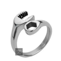 Mechanic wrench ring, 925 Sterling Silver for men women, Vintage Ring For Unisex - £45.39 GBP