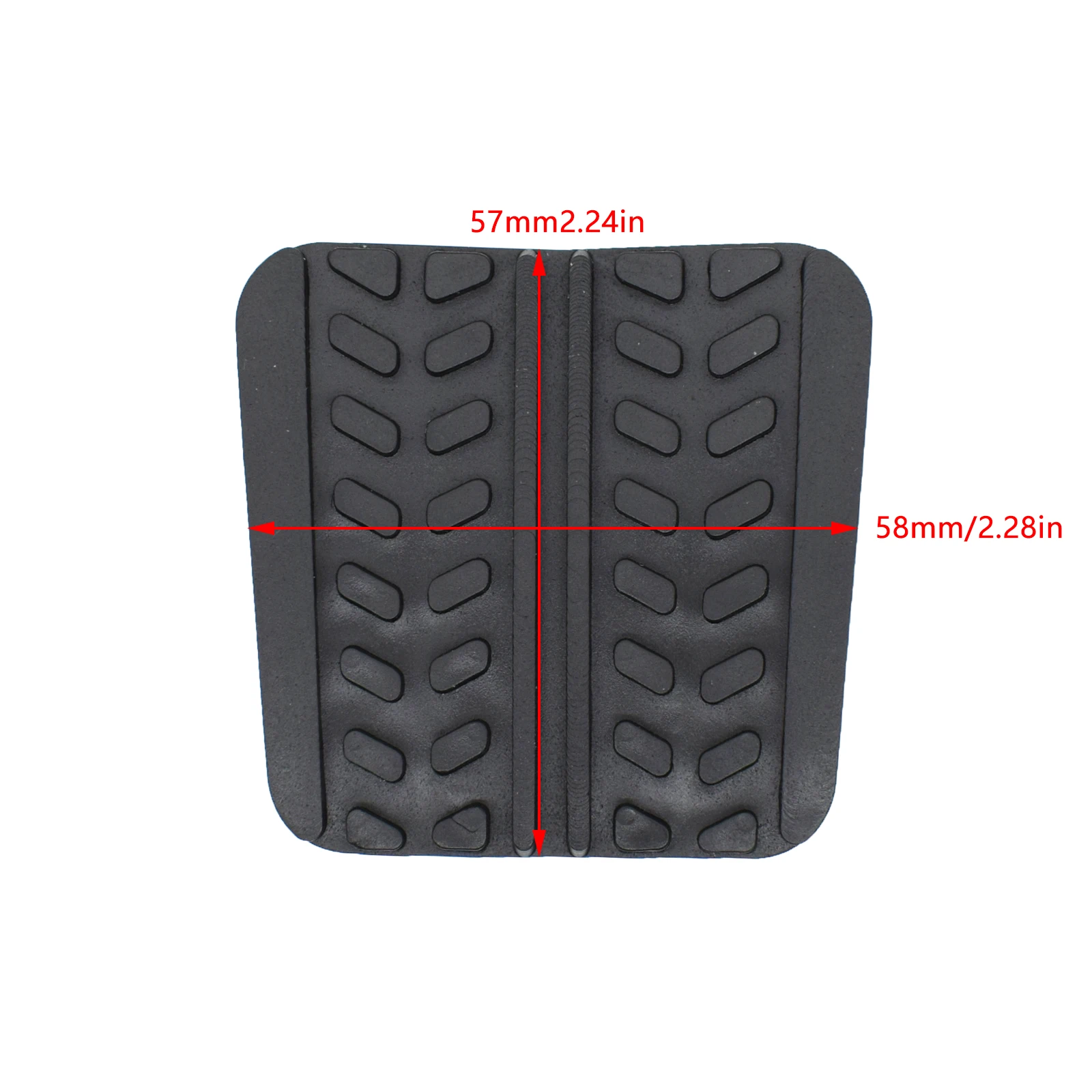 2Pcs Brake Clutch Pedal Pad Cover for Mazda RX-7 323 626 929 B2000 B2200 B2500 - £10.52 GBP
