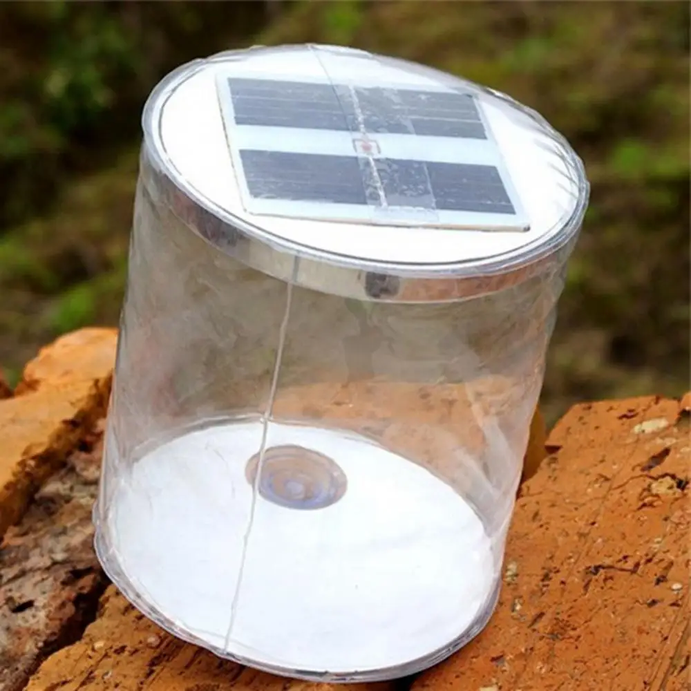 1 Pcs LED Camping Solar Powered PVC Solar Inflatable Light LED Waterproof - £12.86 GBP