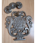 Antique LAUREL STOVES AND RANGES Cast Iron Nickel badge plate plaque - $99.99