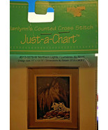 NORTHERN LIGHTS--White Wolves w/ Brown Wolf Shadow--Counted Cross Stitch... - $29.62 CAD