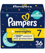 Pampers Overnight Diapers - Swaddlers Overnights - Size 7, 36 Count, Dis... - $1,900,667.23 MXN