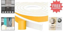 Durable High Density Foam Weather Stripping - 1x1/2in x 20ft Energy Effi... - $33.65