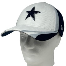 Dallas Cowboys Hat Blue White New Era 39Thirty NFL Baseball Cap Flex S/M - £24.05 GBP
