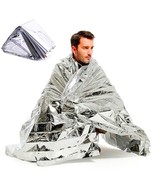 Foil Emergency RESCUE BLANKET Thermal camping weather survival first aid... - $21.25 CAD