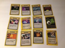 12 Vintage Pokemon Trading Cards Pokemon 11 Trainer Cards &amp; 1 Energy   SJPP-43 - £3.98 GBP