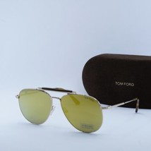 TOM FORD FT0536 SEAN 28G Gold/Brown 60-14-145 Sunglasses New Authentic - $170.96