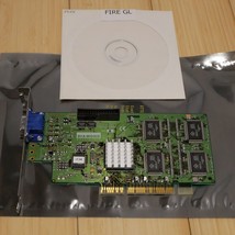 Diamond Fire GL 1000 1K PRO 8 MB AGP Video Card VGA &amp; Driver CD - Tested 07 - $1,296.19 MXN