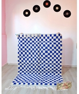 Moroccan checkered rug, checkered rug, berber checker rug - free shipping - £1,059.15 GBP